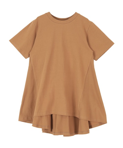 titivate（ティティベイト）の「バックフレアTシャツ（Tシャツ/カットソー・レディース・ブラック/オフホワイト/キャメル/グリーン系その他/パープル/ライトグリーン・FREE）」の6枚目の写真