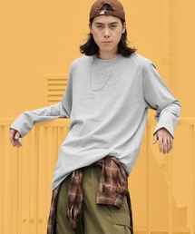 5.6oz オーバーサイズ クルーネック ロングスリーブ Tee/ロンT ベーシック カラバリ豊富 秋 秋服 2026年秋冬