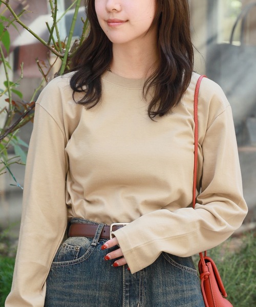 United Athle(ユナイテッドアスレ)の「【ROOPTOKYO】United Athle 5.6oz オーバーサイズ クルーネック ロングスリーブ Tee/ロンT ベーシック カラバリ豊富 2026年春夏(Tシャツ/カットソー・メンズ・ナチュラル/ブラック/ターコイズブルー/ホワイト/ピンク/ライム/ライトオリーブ/ミックスグレー/ネイビー/バイオレット/ダークブラウン/レッド/サンドベージュ・L/XL/M/S)」の5枚目の写真