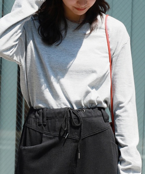 United Athle(ユナイテッドアスレ)の「【ROOPTOKYO】United Athle 5.6oz オーバーサイズ クルーネック ロングスリーブ Tee/ロンT ベーシック カラバリ豊富 2026年春夏(Tシャツ/カットソー・メンズ・ナチュラル/ブラック/ターコイズブルー/ホワイト/ピンク/ライム/ライトオリーブ/ミックスグレー/ネイビー/バイオレット/ダークブラウン/レッド/サンドベージュ・L/XL/M/S)」の21枚目の写真