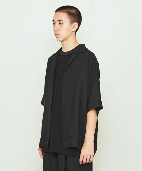 UNITED ARROWS & SONS（ユナイテッドアローズアンドサンズ）の「UNITED ARROWS & SONS by DAISUKE OBANA PE OPEN SHIRT SSL 20SS（シャツ/ブラウス・メンズ・ブラック/ダークグレー・LARGE/MEDIUM/SMALL）」の7枚目の写真