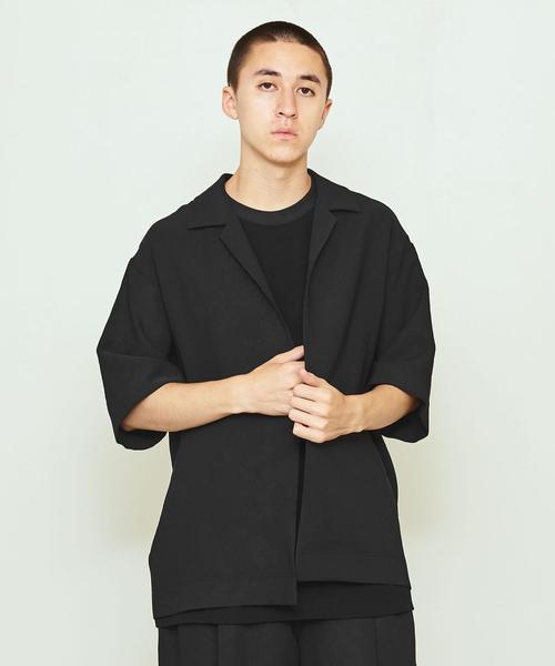 UNITED ARROWS & SONS（ユナイテッドアローズアンドサンズ）の「UNITED ARROWS & SONS by DAISUKE OBANA PE OPEN SHIRT SSL 20SS（シャツ/ブラウス・メンズ・ブラック/ダークグレー・LARGE/MEDIUM/SMALL）」の21枚目の写真