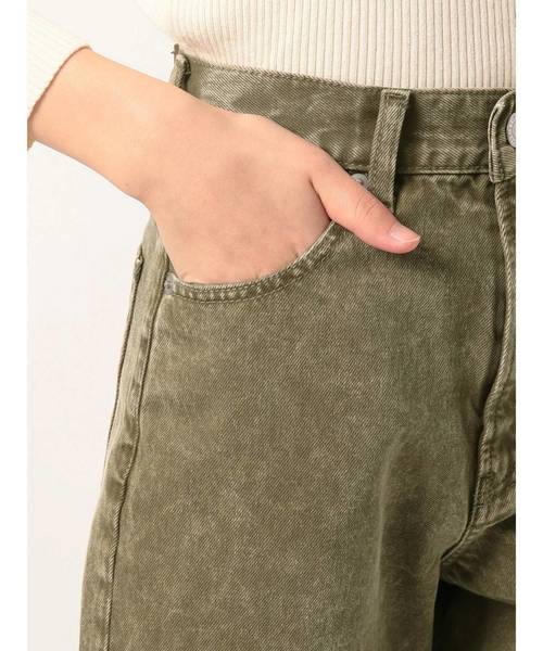 EVRIS（エヴリス）の「SIMPLEワイドデニムパンツ（デニムパンツ・レディース・ホワイト/ブラウン/カーキ・SMALL/MEDIUM）」の17枚目の写真