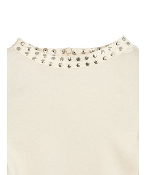 Ameri（アメリ）の「SHOULDER TUCK STUDS TOP（シャツ/ブラウス