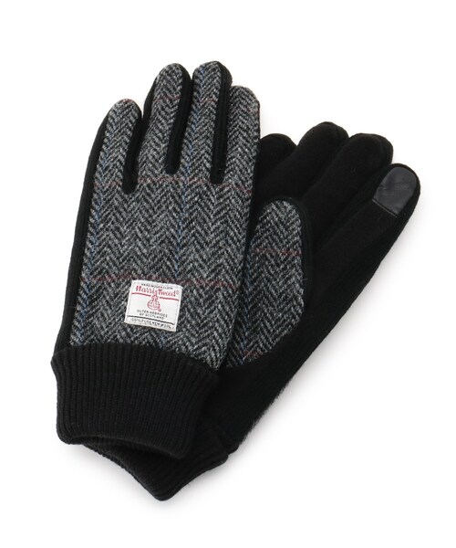 HARRIS TWEED(ハリスツイード)の「Harris Tweed ハリス ツィード 手袋 グローブ(手袋)」|グレー