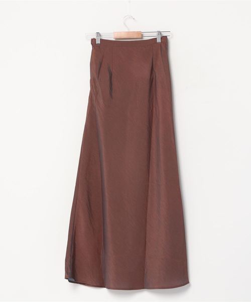 flowriri（フロウリリ）の「flowriri　サテンバイアススカート（スカート・レディース・ブラウン/ベージュ・FREE）」の3枚目の写真
