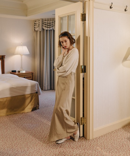 flowriri（フロウリリ）の「flowriri　サテンバイアススカート（スカート・レディース・ブラウン/ベージュ・FREE）」の20枚目の写真