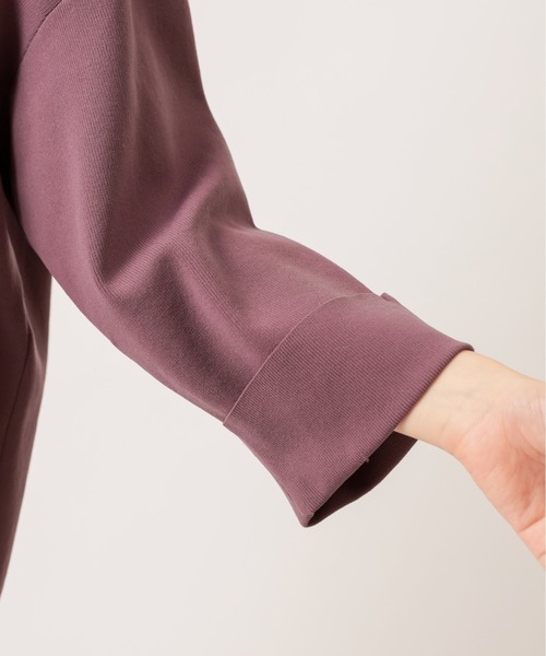 natural couture（ナチュラルクチュール）の「フワ軽スポンジヤーンストレートスリーブニット（ニット/セーター・レディース・ベージュ/カーキ/アイボリー/ラベンダー・FREE）」の7枚目の写真