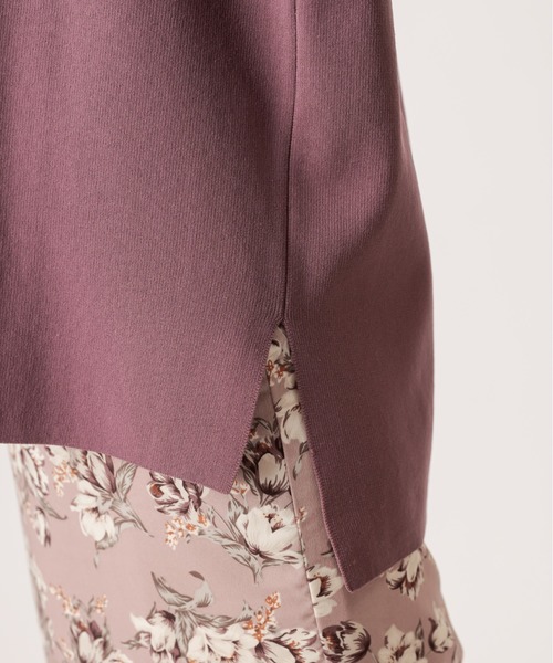 natural couture（ナチュラルクチュール）の「フワ軽スポンジヤーンストレートスリーブニット（ニット/セーター・レディース・ベージュ/カーキ/アイボリー/ラベンダー・FREE）」の10枚目の写真