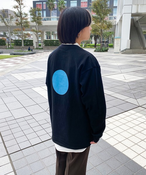 nimiru（ニミル）の「丸プリントロンT（Tシャツ/カットソー・レディース・ブラック/レッド/グリーン・FREE）」の4枚目の写真