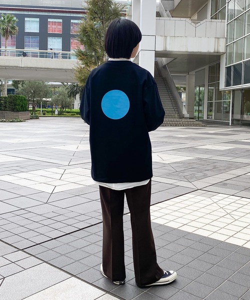 nimiru（ニミル）の「丸プリントロンT（Tシャツ/カットソー・レディース・ブラック/レッド/グリーン・FREE）」の5枚目の写真