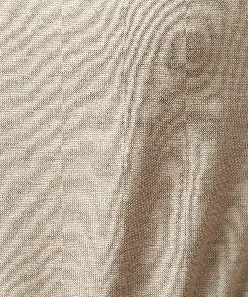 qualite（カリテ）の「ハイゲージウールタートルニット（ニット/セーター・レディース・ネイビー/ブルー/ベージュ/イエロー・フリー）」の6枚目の写真