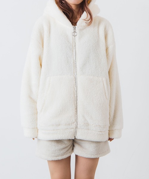 WEGO（ウィゴー）の「WEGO/ウサギパーカー（パーカー・レディース・ブラック/オフホワイト・FREE）」の19枚目の写真