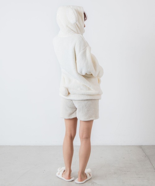 WEGO（ウィゴー）の「WEGO/ウサギパーカー（パーカー・レディース・ブラック/オフホワイト・FREE）」の11枚目の写真