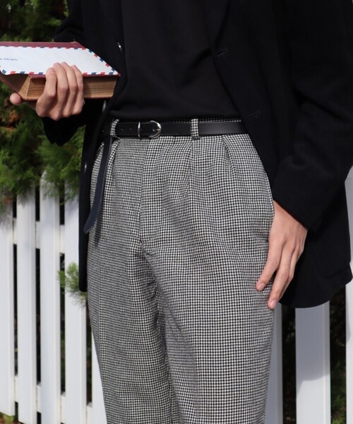 tk.TAKEO KIKUCHI（ティーケータケオキクチ）の「【WEB限定】ロングレザーベルト【インフルエンサー 風早ゆうた着用アイテム】（ベルト・メンズ・ブラック/ダークブラウン・00）」の2枚目の写真