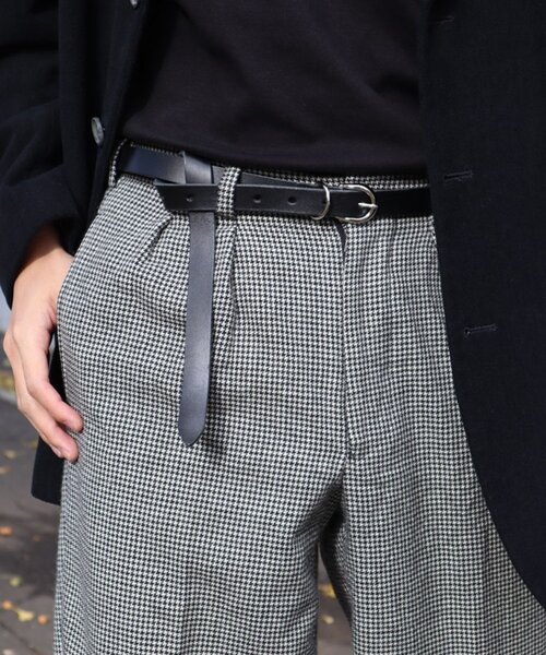 tk.TAKEO KIKUCHI（ティーケータケオキクチ）の「【WEB限定】ロングレザーベルト【インフルエンサー 風早ゆうた着用アイテム】（ベルト・メンズ・ブラック/ダークブラウン・00）」の14枚目の写真