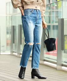 Ray BEAMS | RED CARD × Ray BEAMS / 別注 ダメージ デニムパンツ(デニムパンツ)