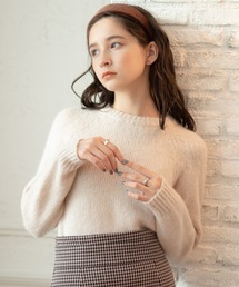 flowriri モヘヤブレンドベーシックニット