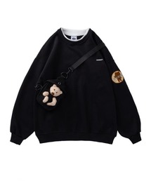 HOOK（フック）の「【HOOK】トレーナー クマショルダーバッグ付き（スウェット）」