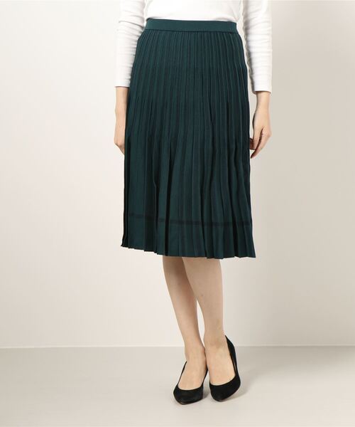 HANAE MORI ハナエモリ ウール混プリーツスカート HANAE MORI 