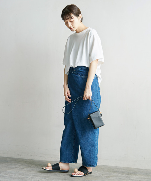 nitca（ニトカ）の「10ozデニム　おがみパンツ（デニムパンツ・レディース・インディゴブルー/キナリ/サックスブルー・FREE）」の10枚目の写真