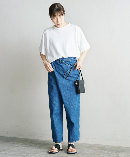 nitca（ニトカ）の「10ozデニム　おがみパンツ（デニムパンツ・レディース・インディゴブルー/キナリ/サックスブルー・FREE）」の14枚目の写真