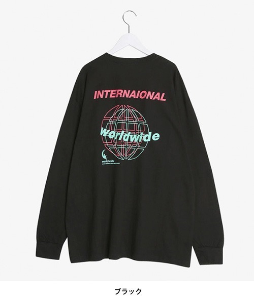 SONA（ソナ）の「SONYUNARA ワールドワイド長袖Tシャツ（Tシャツ/カットソー・レディース・ホワイト/ブラック・FREE）」の2枚目の写真