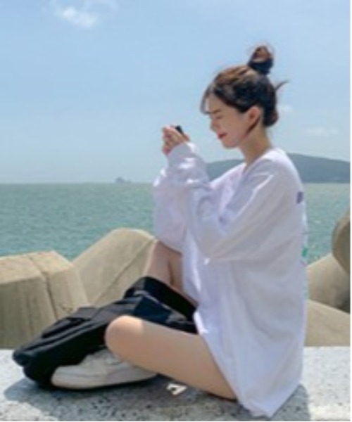 SONA（ソナ）の「SONYUNARA ワールドワイド長袖Tシャツ（Tシャツ/カットソー・レディース・ホワイト/ブラック・FREE）」の10枚目の写真