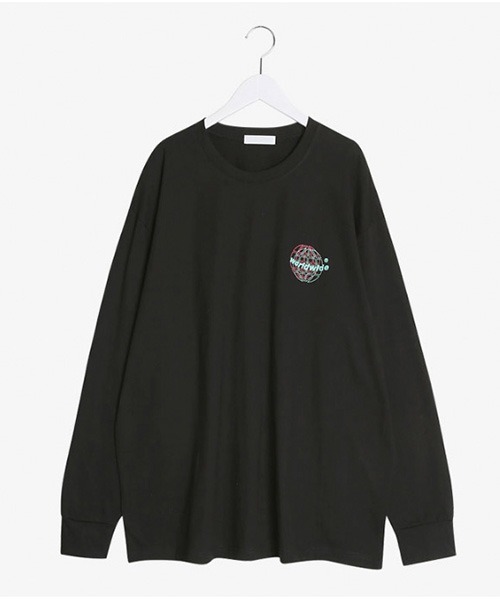 SONA（ソナ）の「SONYUNARA ワールドワイド長袖Tシャツ（Tシャツ/カットソー・レディース・ホワイト/ブラック・FREE）」の9枚目の写真