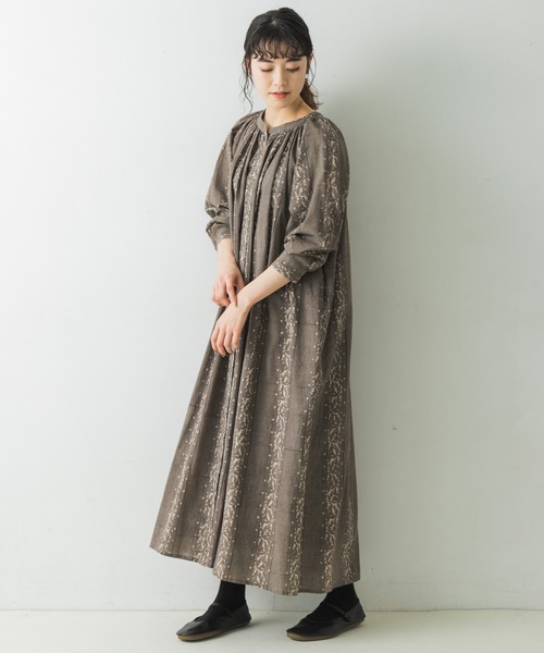 かぐれ（カグレ）の「エスニックコットンギャザーワンピース