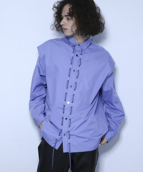 HARE（ハレ）の「フロントレースアップシャツ(HARE)（シャツ