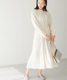 Green　Parks | スタンドカラーシャーリングワンピース＊＊(ワンピース)