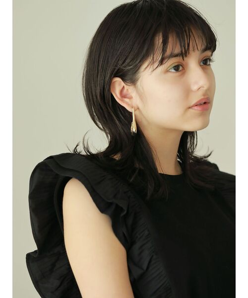 LAGUNAMOON（ラグナムーン）の「ラウンドウェーブピアス（ピアス（両耳用）・レディース・シルバー/ゴールド・FREE）」の4枚目の写真