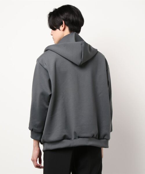 Lui's(ルイス)の「プレミアムダンボールZIPパーカー(パーカー・メンズ・ライトグレー/チャコールグレー/ブルー・FREE)」の5枚目の写真