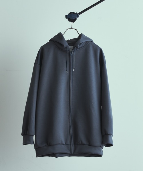 Lui's(ルイス)の「プレミアムダンボールZIPパーカー(パーカー・メンズ・ライトグレー/チャコールグレー/ブルー・FREE)」の2枚目の写真
