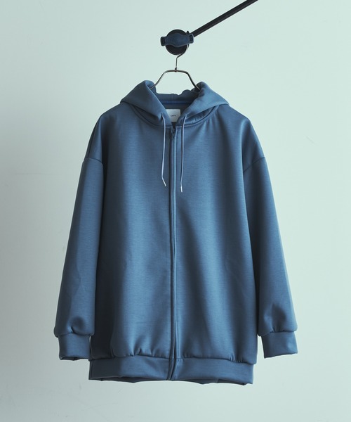 Lui's(ルイス)の「プレミアムダンボールZIPパーカー(パーカー・メンズ・ライトグレー/チャコールグレー/ブルー・FREE)」の3枚目の写真