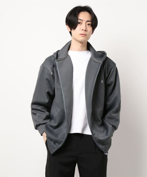 Lui's(ルイス)の「プレミアムダンボールZIPパーカー(パーカー・メンズ・ライトグレー/チャコールグレー/ブルー・FREE)」の12枚目の写真