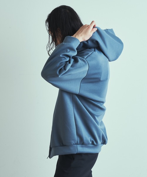 Lui's(ルイス)の「プレミアムダンボールZIPパーカー(パーカー・メンズ・ライトグレー/チャコールグレー/ブルー・FREE)」の14枚目の写真