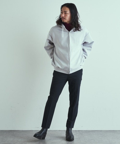 Lui's(ルイス)の「プレミアムダンボールZIPパーカー(パーカー・メンズ・ライトグレー/チャコールグレー/ブルー・FREE)」の17枚目の写真