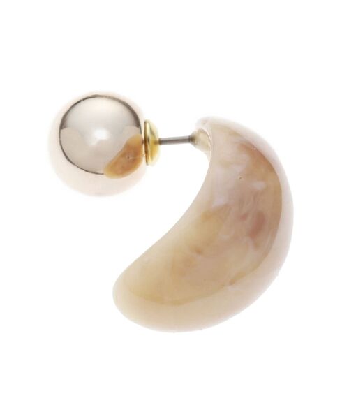 MERCURYDUO（マーキュリーデュオ）の「アクリルラウンドピアス（ピアス（両耳用）・レディース・オフホワイト/ブルー・FREE）」の3枚目の写真