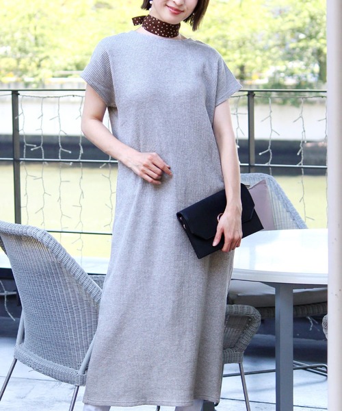 ワッフルボタンワンピース(ワンピース)|ElegChic(エレグシック)