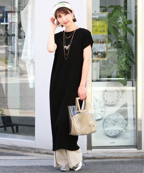 ElegChic(エレグシック)の「ワッフルボタンワンピース(ワンピース・レディース・ブラック/グレー/オフホワイト・XL/M)」の13枚目の写真