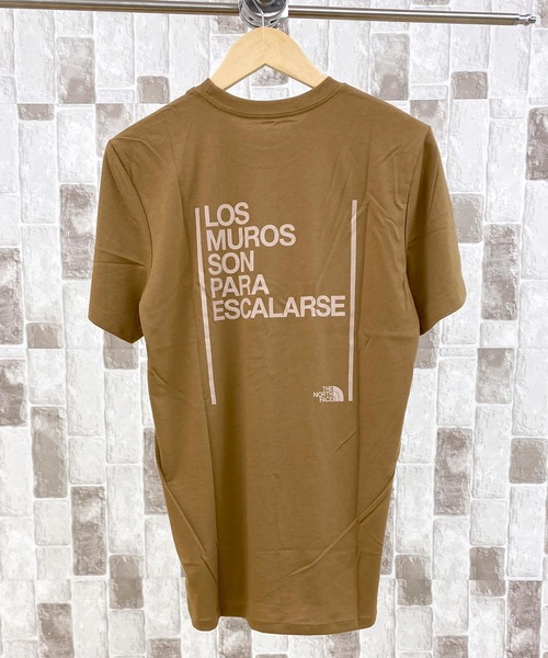 ウォールクライミング ロゴ バックプリント半袖Tシャツ