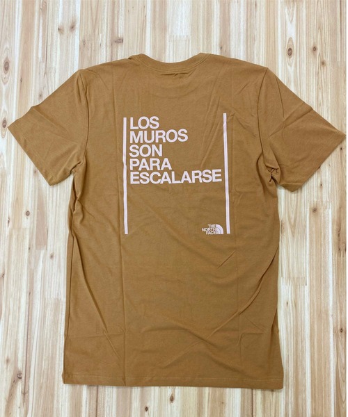 ウォールクライミング ロゴ バックプリント半袖Tシャツ