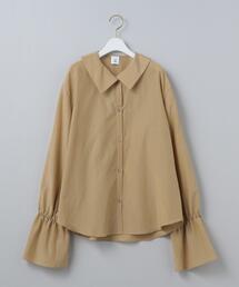 6 | ＜6(ROKU)＞COTTON SILK GATHER SLEEVE BLOUSE/ブラウス(シャツ/ブラウス)