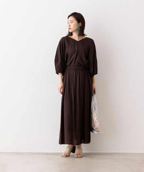 hunch（ハンチ）の「シアー ボリュームスリーブシャツ ブラウス（シャツ/ブラウス・レディース・ライトカーキ/グレイッシュブルー/チャコール/オフホワイト・FREE）」の6枚目の写真