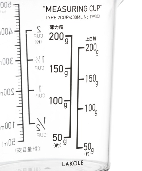 LAKOLE（ラコレ）の「【耐熱】計量カップ[500ml] / 944238（キッチンツール・レディース・ブラック・FREE）」の5枚目の写真