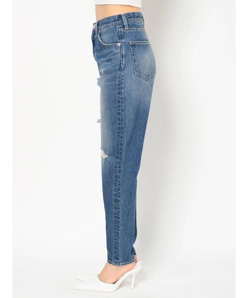 GYDA（ジェイダ）の「SIDE RIPPEDペグトップデニムPT（デニムパンツ・レディース・ライトブルー/ブルー・SMALL/MEDIUM/X-SMALL）」の11枚目の写真