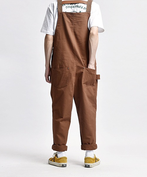 aimoha(アイモハ)の「【S'more】アウトドアアパレル サロペット(サロペット/オーバーオール・メンズ・カーキ/ブラック/ブラウン・LARGE/X-LARGE/MEDIUM/XX-LARGE)」の2枚目の写真