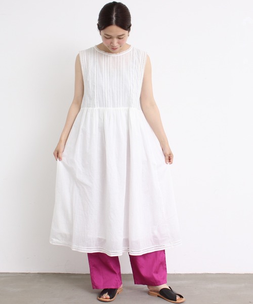 セール Cdc 60s Cottonslub ノースリレースワンピース ワンピース Chambre De Charme シャンブルドゥシャーム のファッション通販 Zozotown